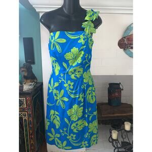 60's TANYA ORIGINALS HONOLULU HAWAIIAN DRESS XS